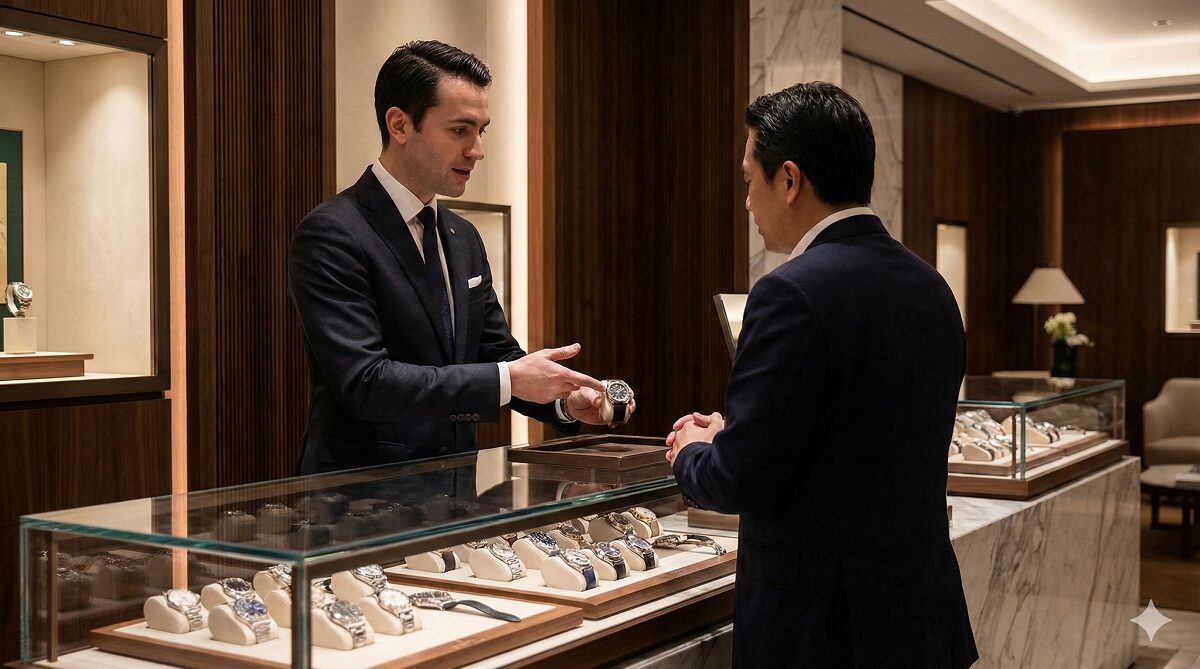 ロレックスで在庫ある場合のサイン