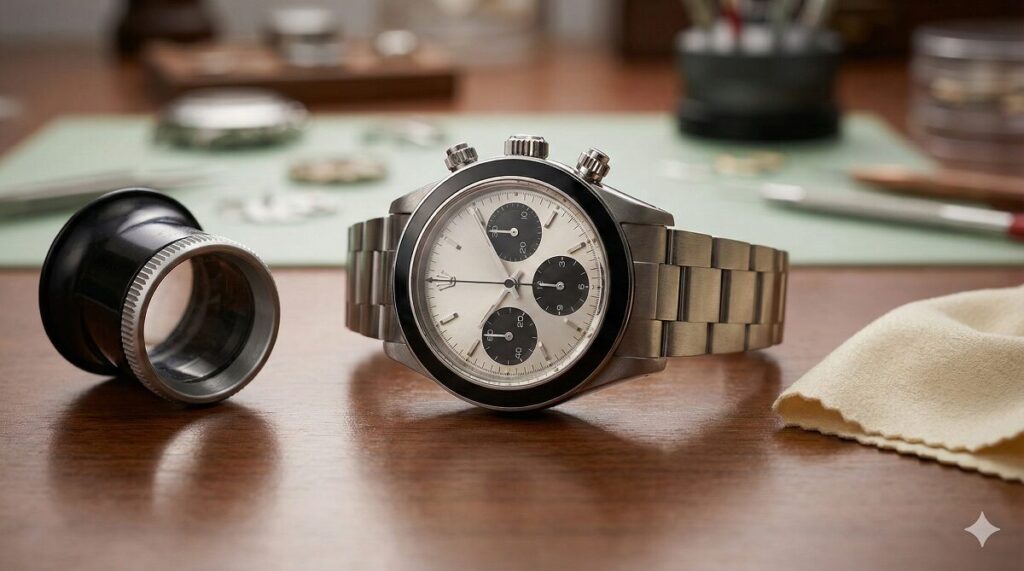 ロレックスデイトナの秒針が動かない？故障を疑う前の確認ガイド