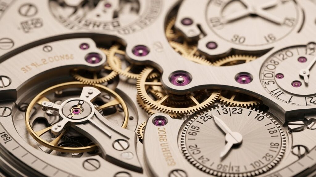 パテック フィリップが誇る、21金ゴールドローターを備えた超精密な自社製ムーブメントの拡大写真