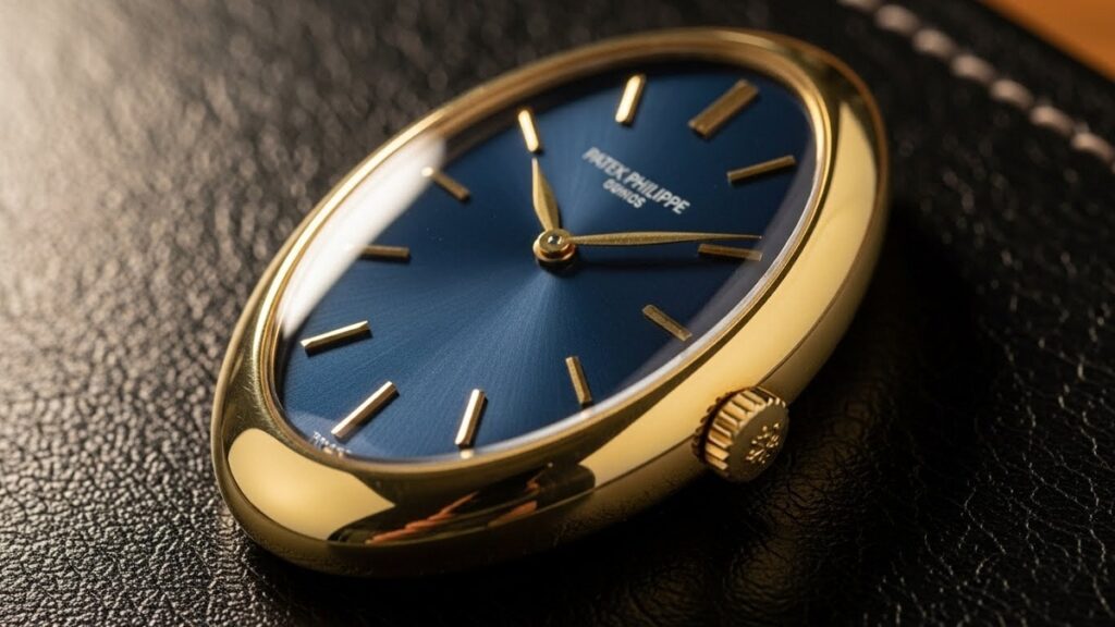 黄金分割法に基づいた美しい楕円形のケースを持つパテック フィリップ ゴールデン・エリプスのヴィンテージモデル