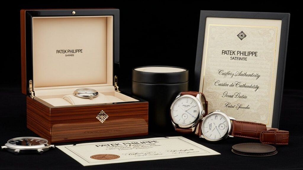 資産価値を左右する、純正の木製ボックスと鑑定書が揃ったパテック フィリップのフルセット