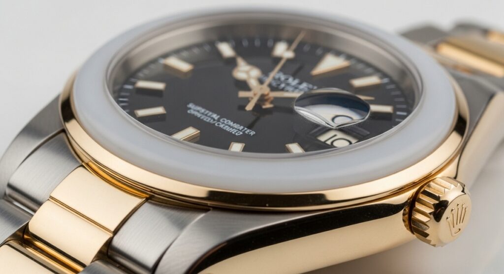 ロレックスのコピー品に見られる特徴的な「ミルキーリング」現象